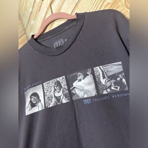 COPY - Taylor Swift 1989 Taylor’s Version Charcoal Gray Film Strip Shirt